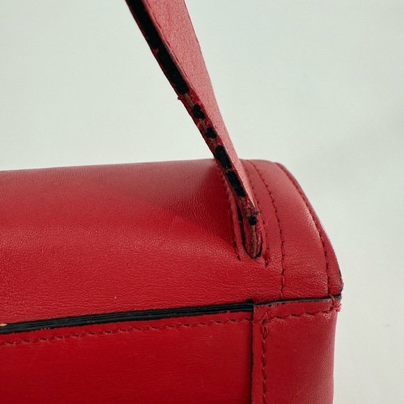 Adrienne Vittadini Red Satchel Shoulder Bag‎ - Picture 13 of 14